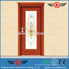 JK-TP9014 pvc vidrio esmerilado diseño de puertas de cocina con hermosa pintura